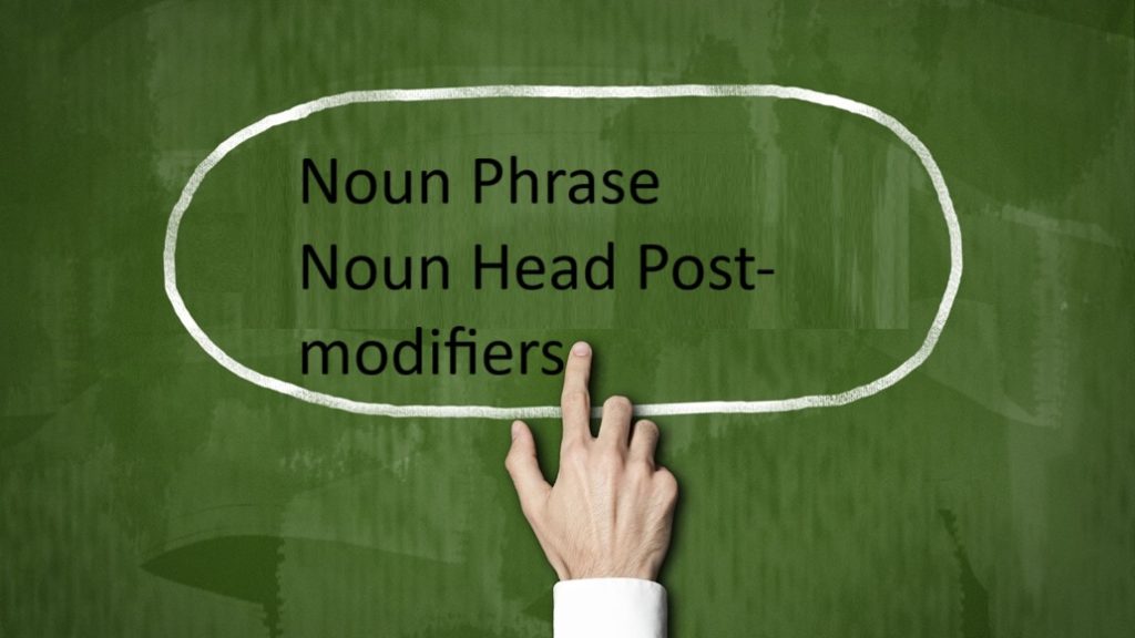 Noun Phrase Noun Head Post-modifiers